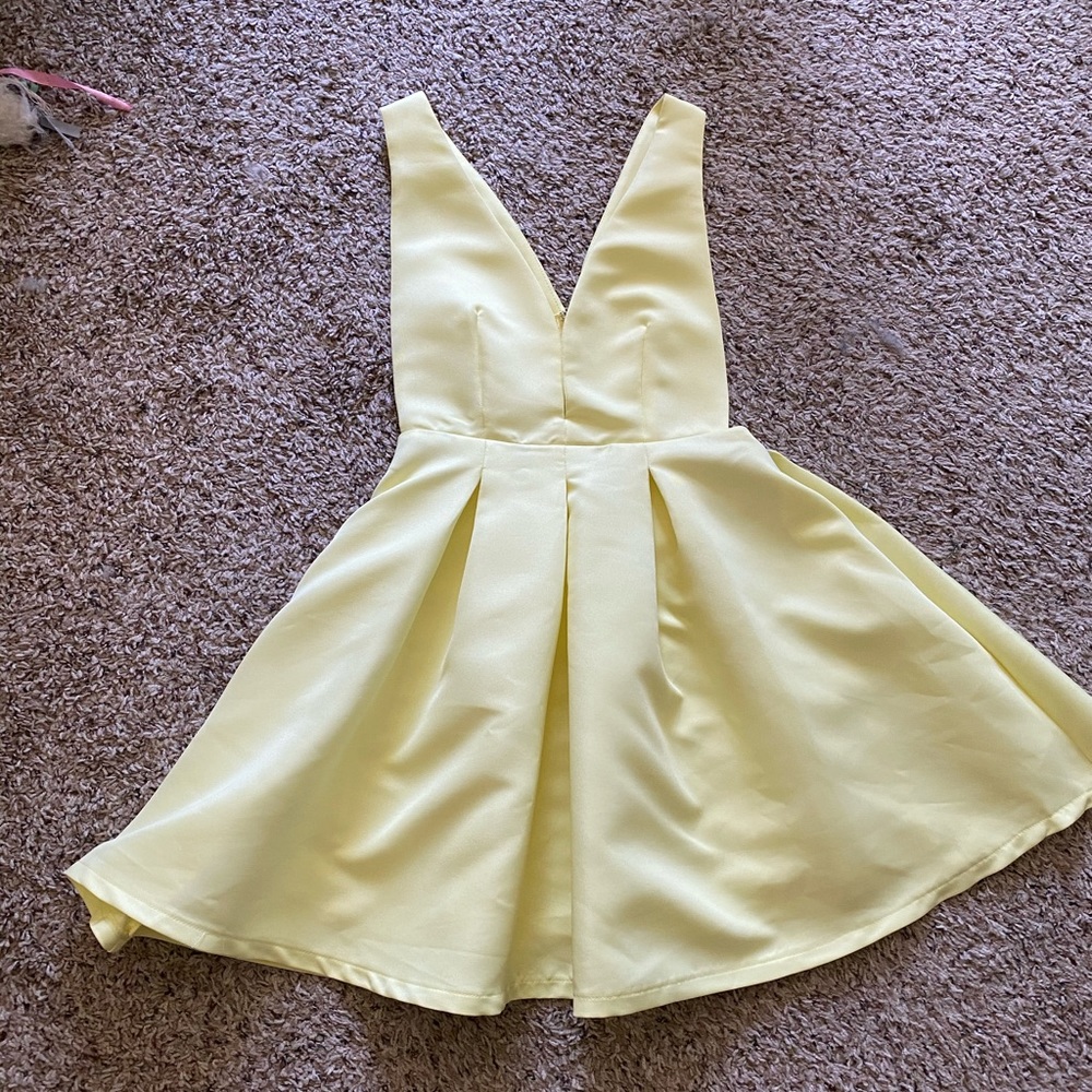 Yellow Tulip Front Aline dress - NEVER WORN